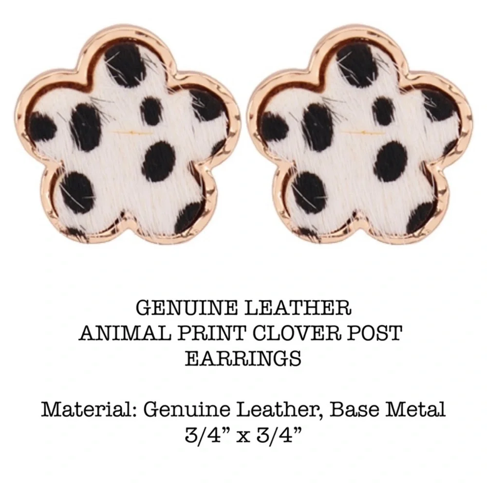 Animal Print Earrings - Picture 2 of 4